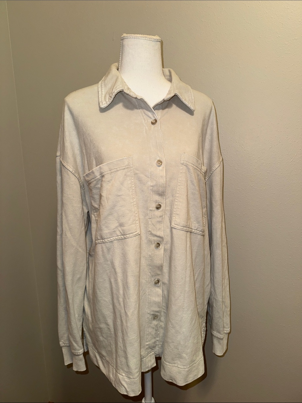 NWOT Jane & Delancey Women’s Beige Button-Up Shirt - XL